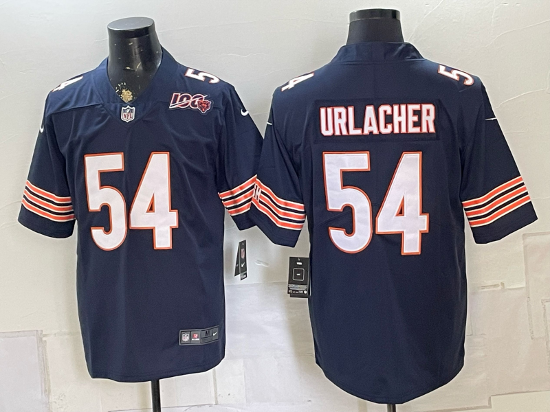 Men 2026 Chicago Bears #54 Urlacher blue Nike Limited NFL Jersey 080804